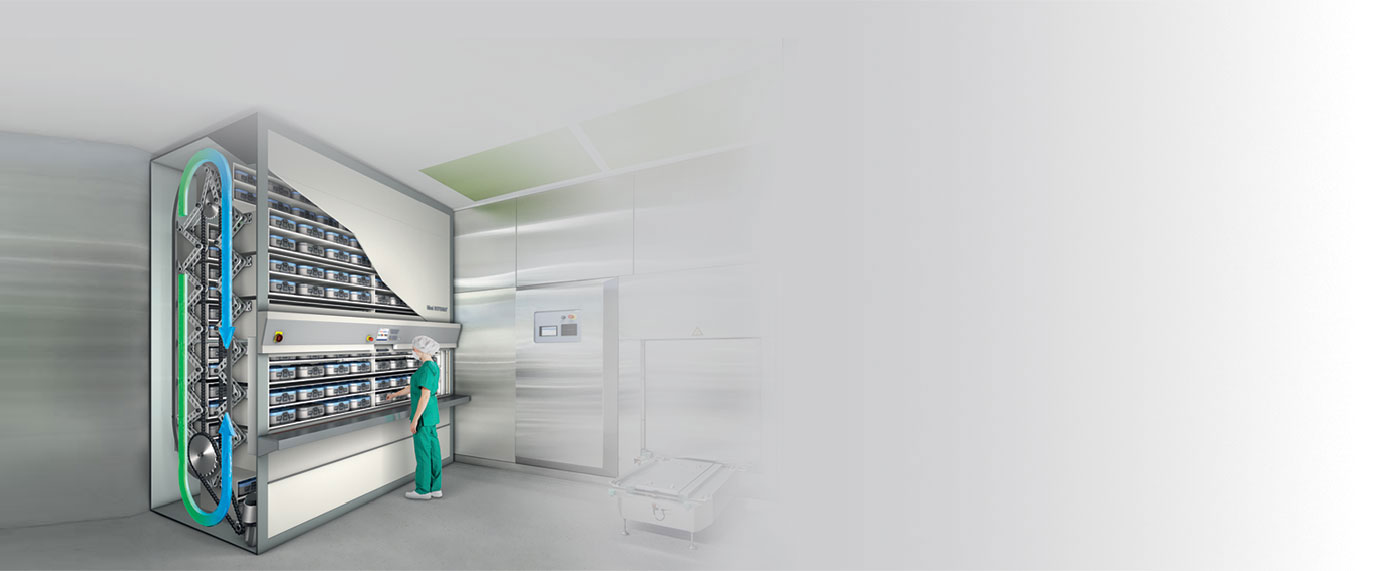 the hanel rotomat healthcare storage - background
