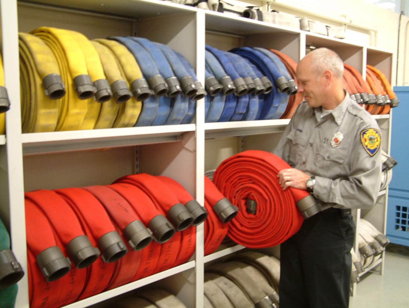 Fire Hose Rack Firehouse Storage Industrial Hose Rack Patterson