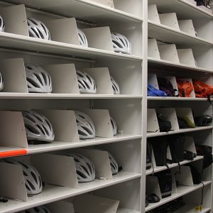bicycle helmet storage