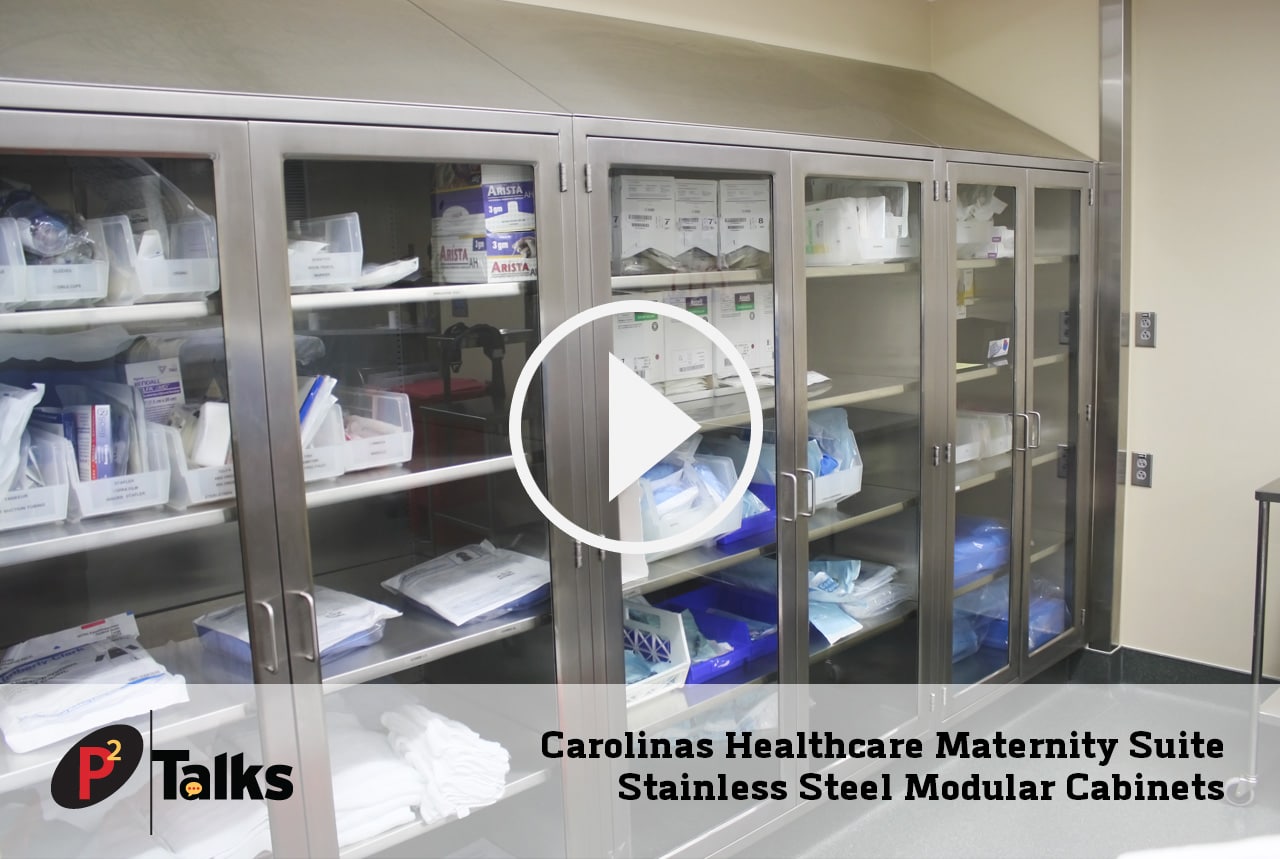 Carolina Healthcare Maternity Suite - Stainless Steel Modular Cabinets
