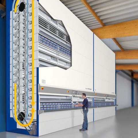 Rotomat Industrial Vertical Carousel Storage System | Patterson