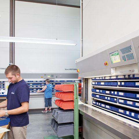 Rotomat Industrial Vertical Carousel Storage System | Patterson