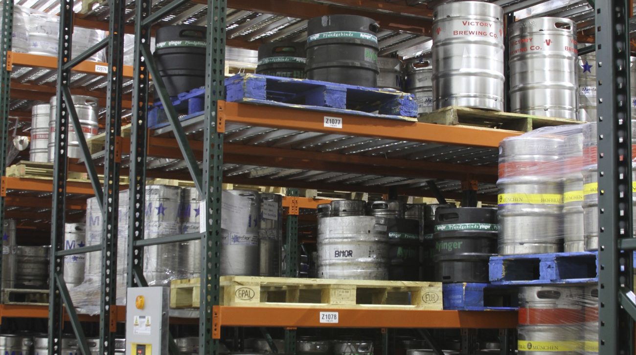 HighDensity Keg Beer Storage on Tap for Distributors