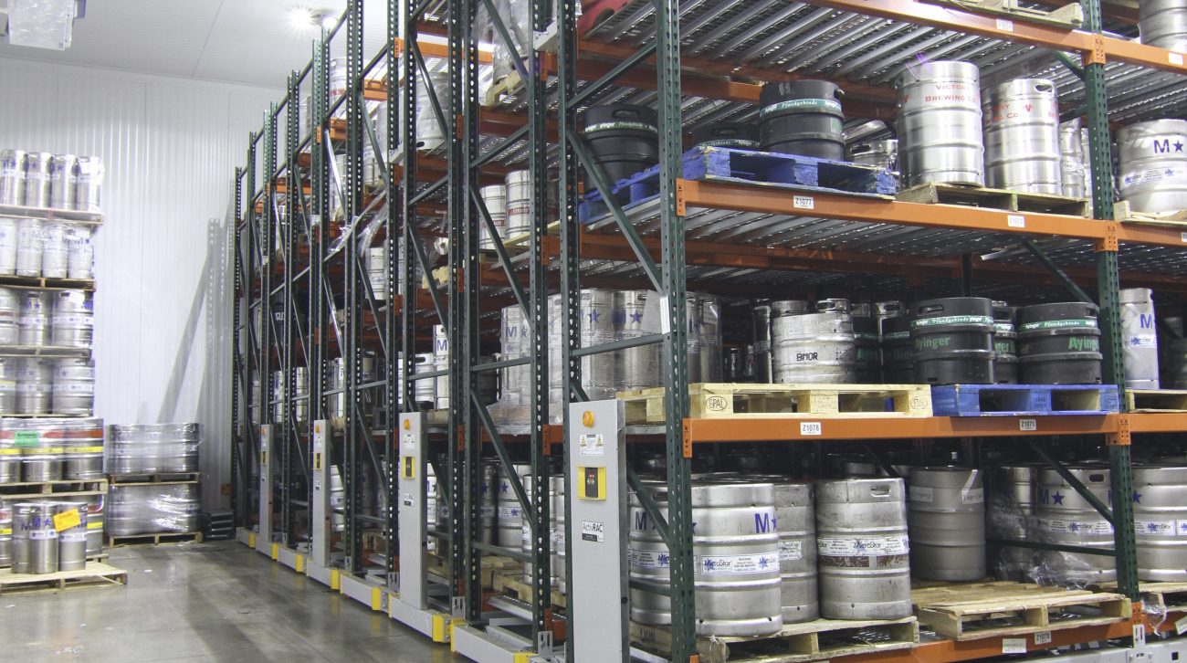 HighDensity Keg Beer Storage on Tap for Distributors