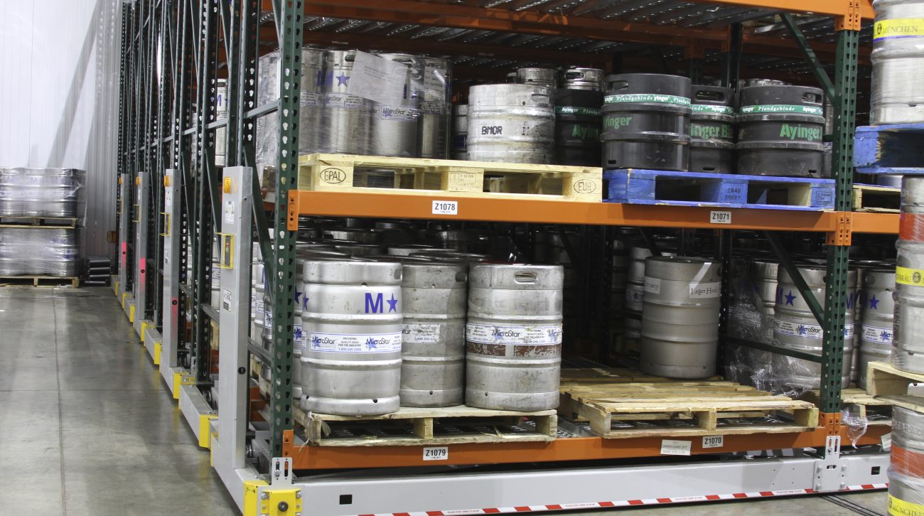 HighDensity Keg Beer Storage on Tap for Distributors