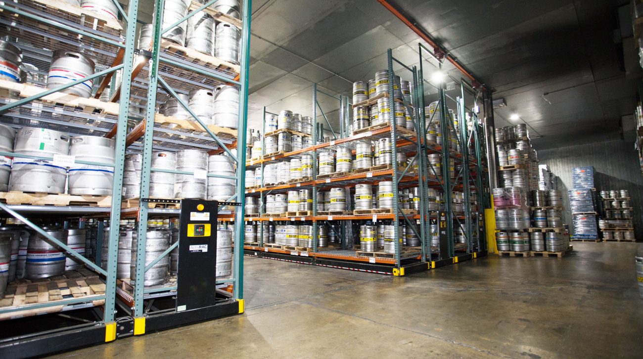 HighDensity Keg Beer Storage on Tap for Distributors