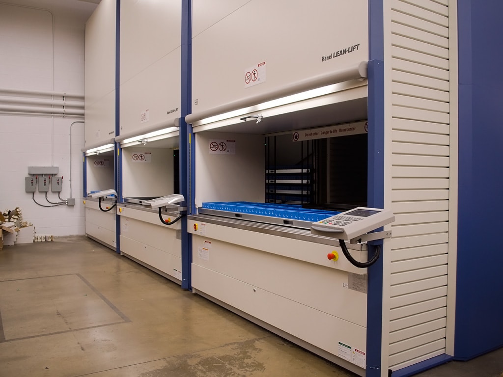 Vertical Lift for Warehouse Organization Lean Lift Patterson Pope