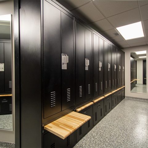 Personal Storage Lockers: Custom Locker Shelf | Patterson Pope