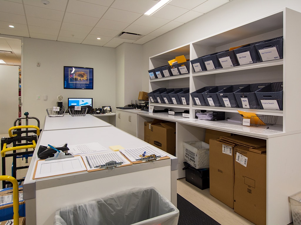 Mailroom Sorting Station Freestanding Furniture Patterson Pope