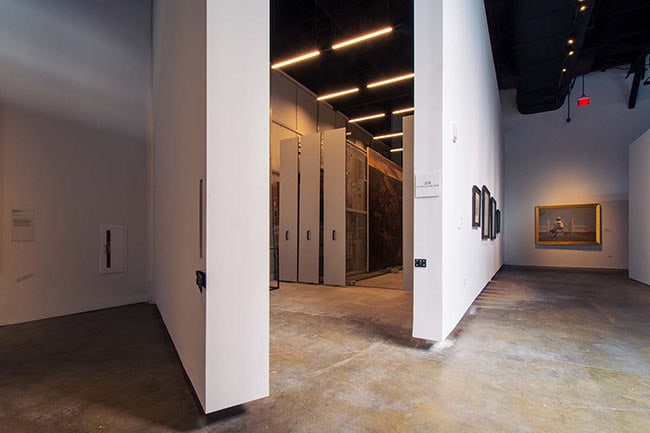 High-Density Mobile Art Racks for Space-saving Gallery Storage