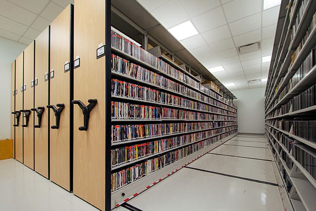 High-Density Shelving for DVD and Video Storage