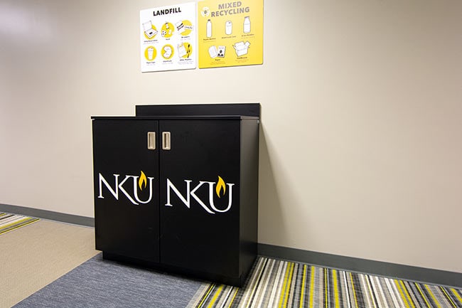 Modular Cabinets for On-Campus Recycling Bins