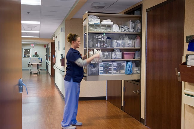 Nurse Server Cabinet for Patient Room Supplies