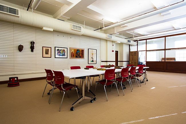 Object Study Classroom Seating and Slat Wall Panels