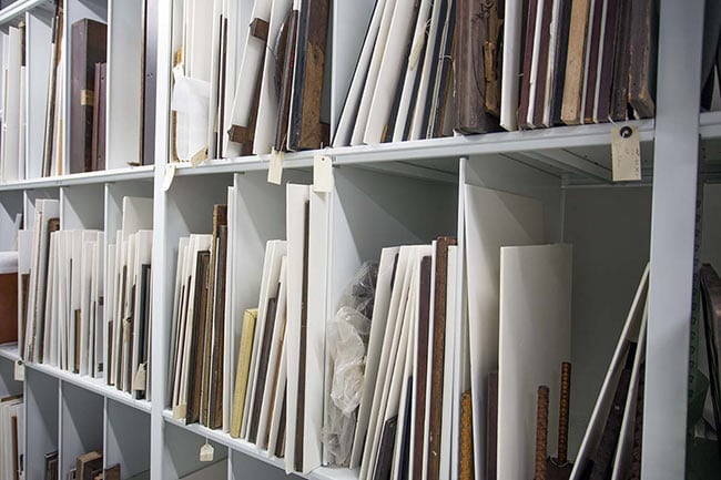 Archival Collections Stored on 4-Post Shelving