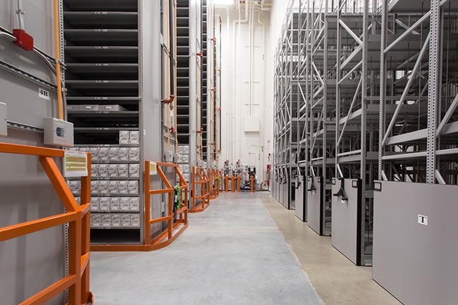 High-Bay Shelving for Compact Storage of Government Archives