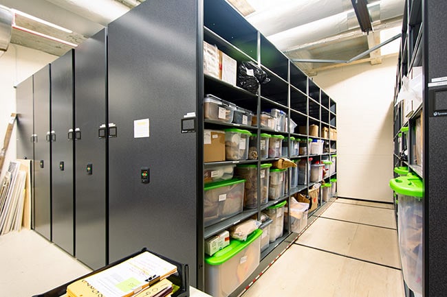 Powered Mobile Shelving for Court Exhibit Storage