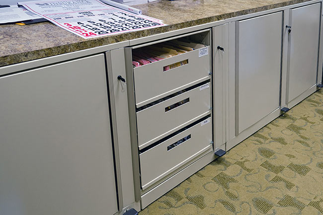 Rotary File Cabinets for Top Tab File Storage