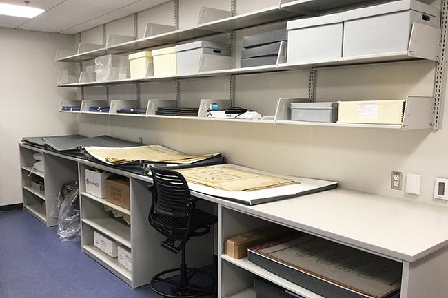 Shelving and Storage for Library Workrooms