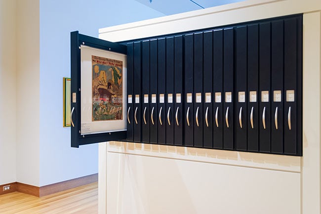 Vertical Drawer Cabinets for Special Collections Storage and Display