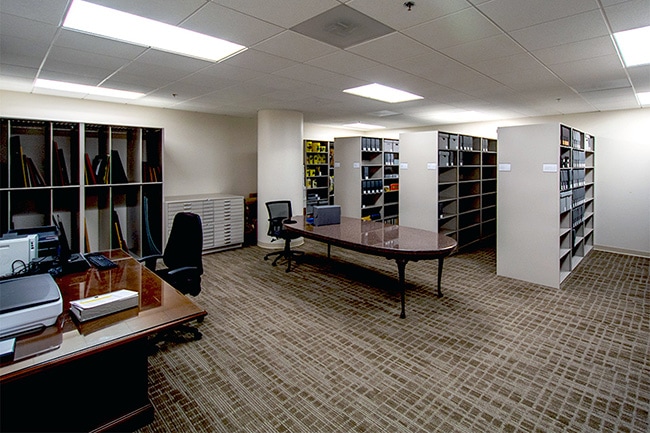 4-Post Shelving for File Rooms