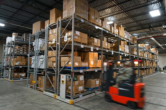 ActivRAC Mobile Shelving in Central Issue Facility