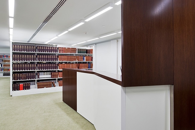 Cantilever Library Shelving in Law Firm