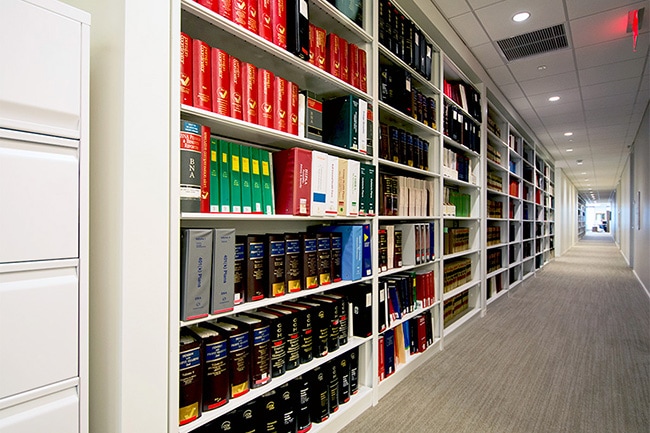 Case-Type Shelving in Corporate Library