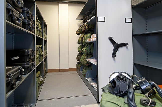 Compact Shelving Systems for Military Gear Storage