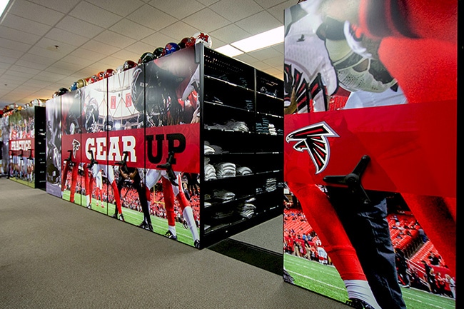 High-Density Shelving for NFL Team