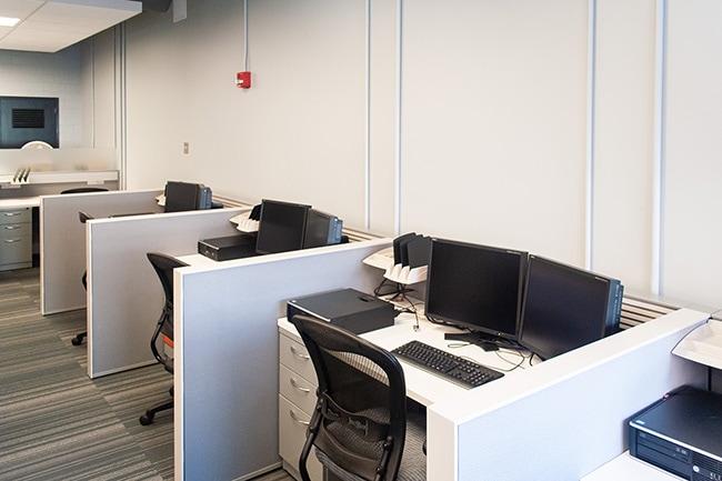 IT Department Work Area and Cabinets