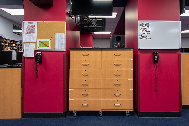 Laminate Cabinets for Athletic Gear Organization