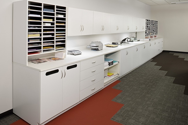 Modular Casework in Corporate Office Work Room