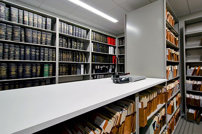 Static Shelving Storing Files and Books