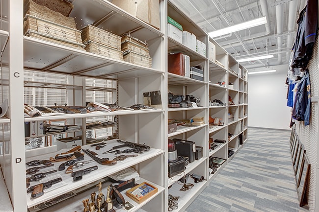 Case Style Shelving for Public Safety Archive Storage