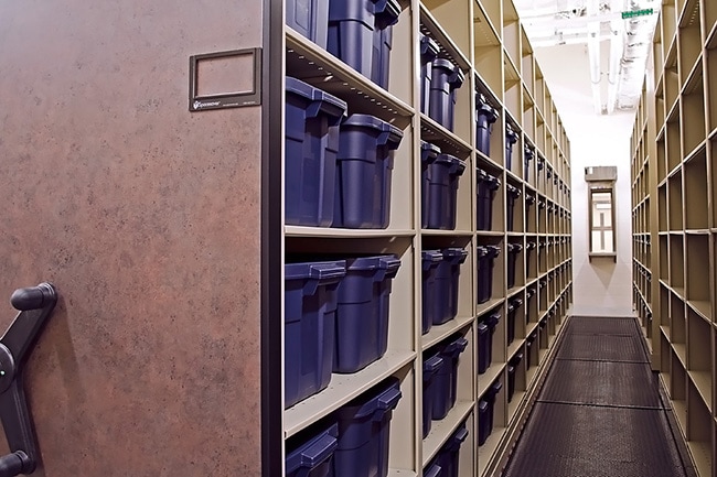 Mobile Shelving System in County Jail