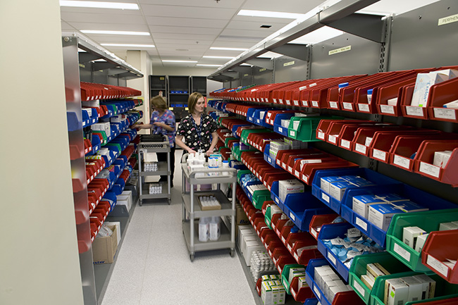 Bin Shelving for Pharmacy Storage