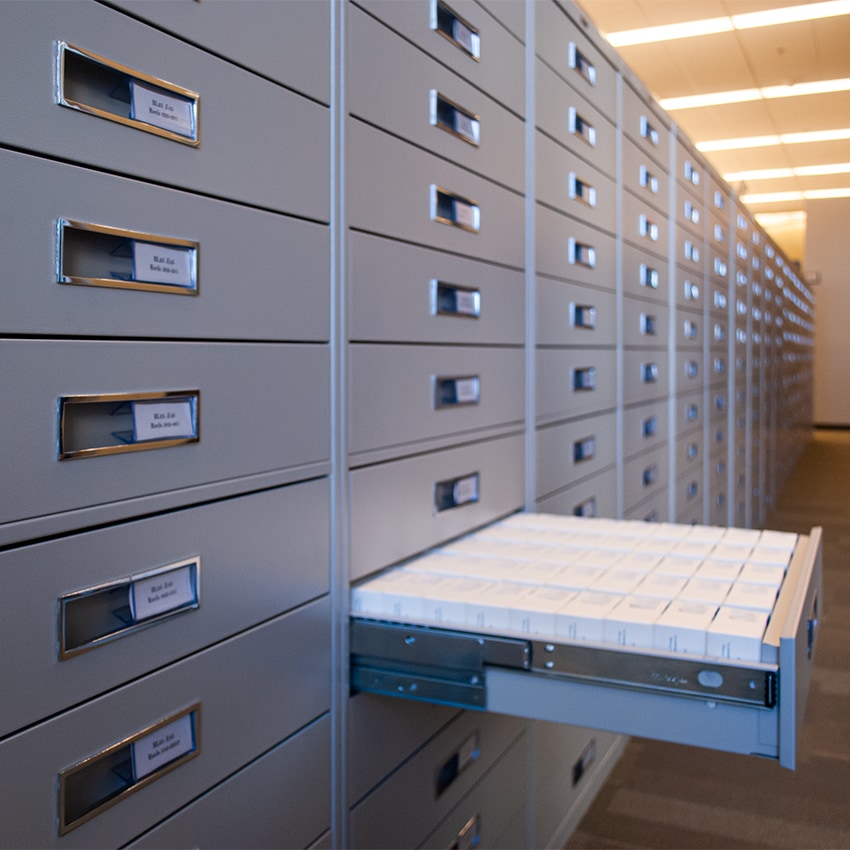 Library-Media-Storage-Cabinets-Drawer-Open