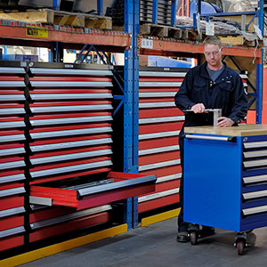 Warehouse-Safety-Rousseau-Cabinets-with-Drawers