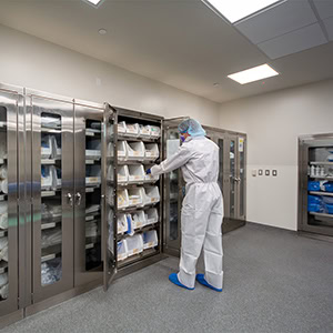 Sterile-Instruments-Stored-In-Stainless-Steel-Cabinets