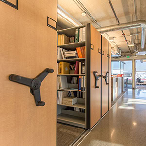 Mobile-Shelving-For-Fire-Station-Records-Storage