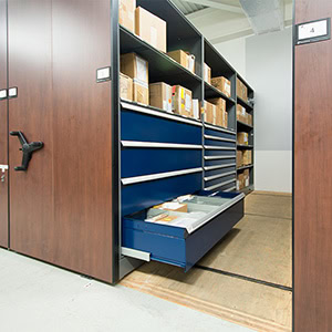 High-Density-Moblie-Shelving-for-Fire-Station-Storage
