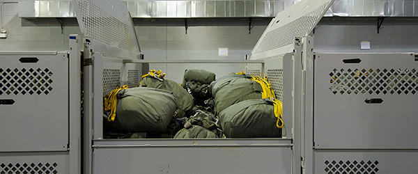 Parachute Storage Bins